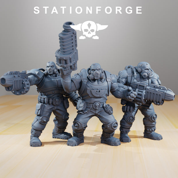 Grim Guard - National Guard Guerrillas: StationForge Grim Dark Future 3D Print