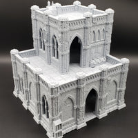 Battle Damaged Small Building: Domina Ferrum Grim Dark Imperial 3D Printed Terrain