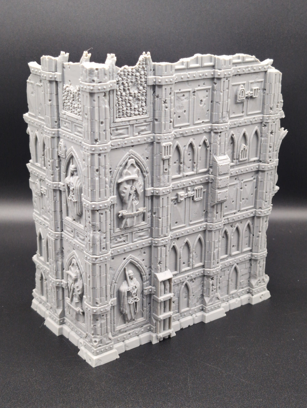 Large Tournament Left Corner Ruins LOS Blocking : Domina Ferrum Grim Dark Imperial 3D Printed Terrain (Copy)