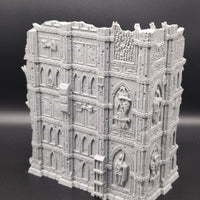 Large Tournament Right Corner Ruins LOS Blocking : Domina Ferrum Grim Dark Imperial 3D Printed Terrain