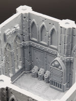 Battle Damaged Small Building: Domina Ferrum Grim Dark Imperial 3D Printed Terrain
