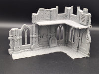 Small Tournament Left Corner Ruins: Domina Ferrum Grim Dark Imperial 3D Printed Terrain (Copy)
