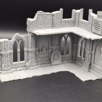 Small Tournament Left Corner Ruins: Domina Ferrum Grim Dark Imperial 3D Printed Terrain (Copy)