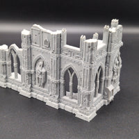 Small Tournament Right Corner Ruins: Domina Ferrum Grim Dark Imperial 3D Printed Terrain