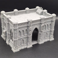 Battle Damaged Small Building: Domina Ferrum Grim Dark Imperial 3D Printed Terrain