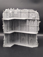 Large Tournament Right Corner Ruins LOS Blocking : Domina Ferrum Grim Dark Imperial 3D Printed Terrain
