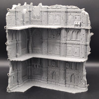 Large Tournament Right Corner Ruins LOS Blocking : Domina Ferrum Grim Dark Imperial 3D Printed Terrain