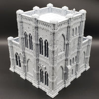 Battle Damaged Small Building: Domina Ferrum Grim Dark Imperial 3D Printed Terrain