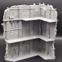 Large Tournament Left Corner Ruins LOS Blocking : Domina Ferrum Grim Dark Imperial 3D Printed Terrain (Copy)