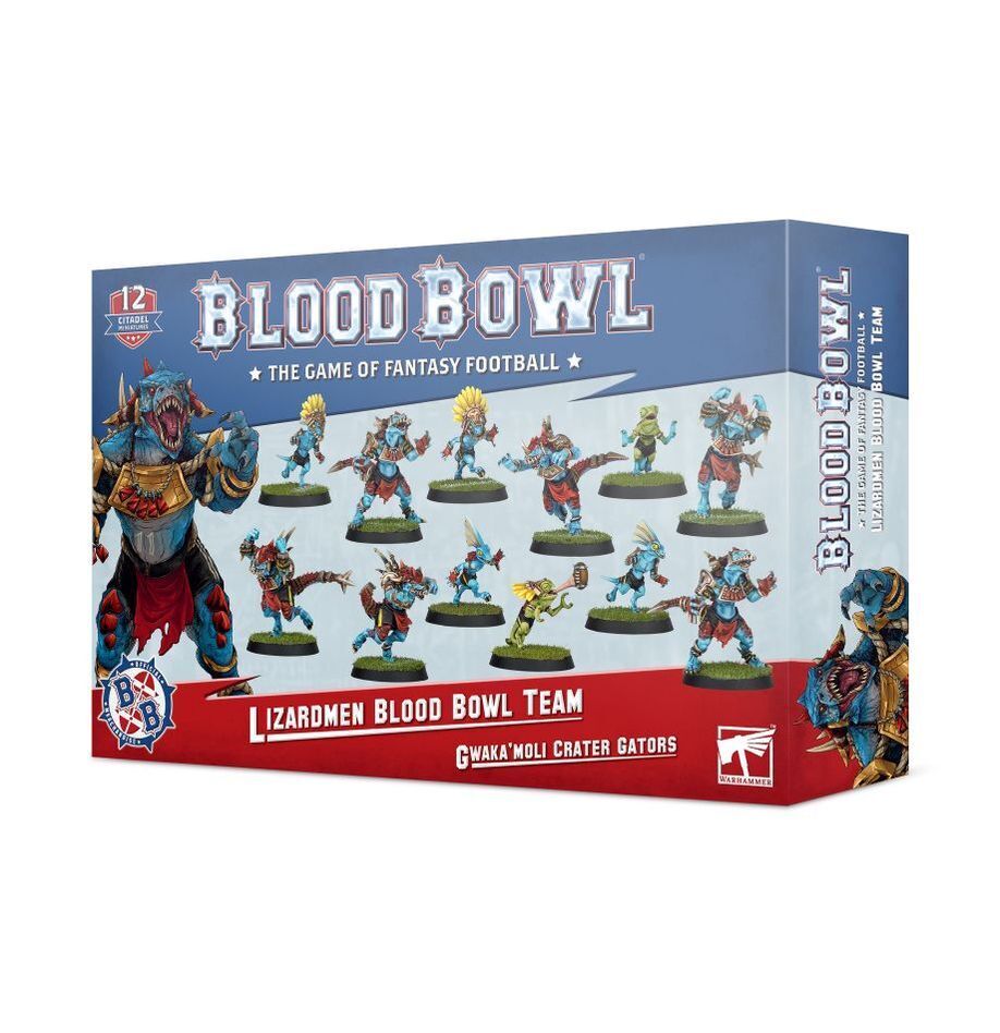 LIZARDMEN TEAM: GWAKA'MOLI CRATER GATORS Games Workshop Blood Bowl