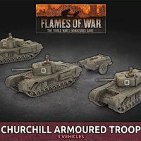 BRITAIN: CHURCHILL ARMOURED TROOP  Battlefront Miniatures Flames of War