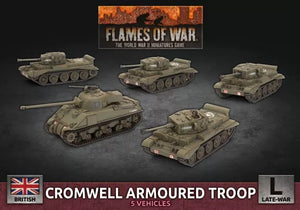 BRITAIN: CROMWELL ARMOURED TROOP Battlefront Miniatures Flames of War