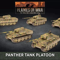 GERMANY: PANTHER A TANK PLATOON Battlefront Miniatures Flames of War