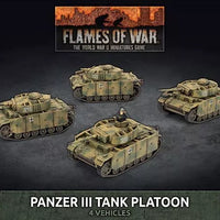 GERMANY: PANZER III TANK PLATOON Battlefront Miniatures Flames of War