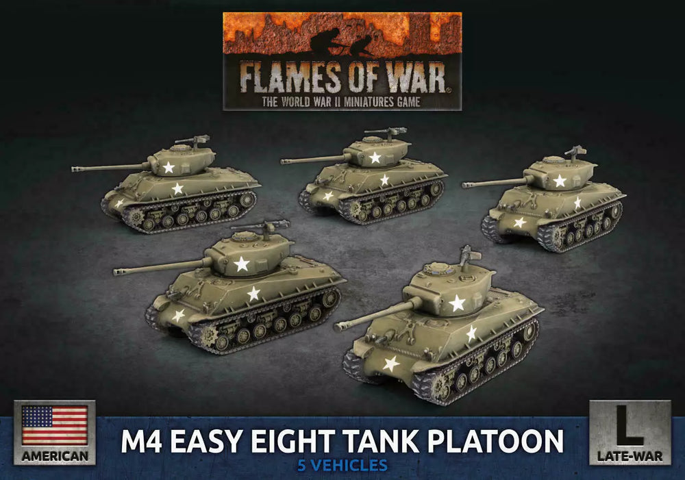 USA: M4 EASY EIGHT PLATOON Battlefront Miniatures Flames of War