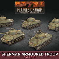 BRITAIN: SHERMAN ARMOURED TROOP Battlefront Miniatures Flames of War