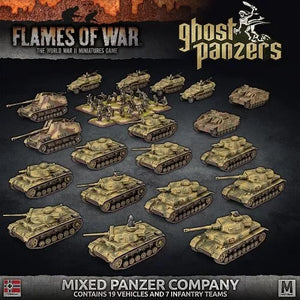 GERMANY: GHOST PANZERS MIXED PANZER COMPANY ARMY Battlefront Miniatures Flames of War