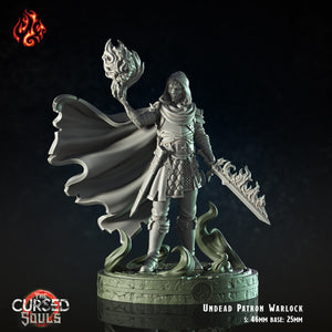 Undead Patron Warlock: Crippled God Foundry Cursed Souls 3D Resin Print