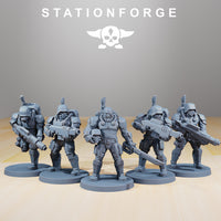 Grim Guard - National Guard Infantry: StationForge Grim Dark Future 3D Print
