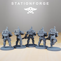 Grim Guard - National Guard Infantry: StationForge Grim Dark Future 3D Print
