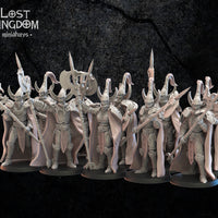 Night Elves- Hisui Guard by Lost Kingdom Miniatures;  Resin 3D Print