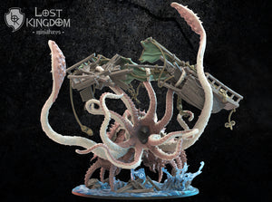 Night Elves- Akkorokamui, Sea Swallower by Lost Kingdom Miniatures;  Resin 3D Print