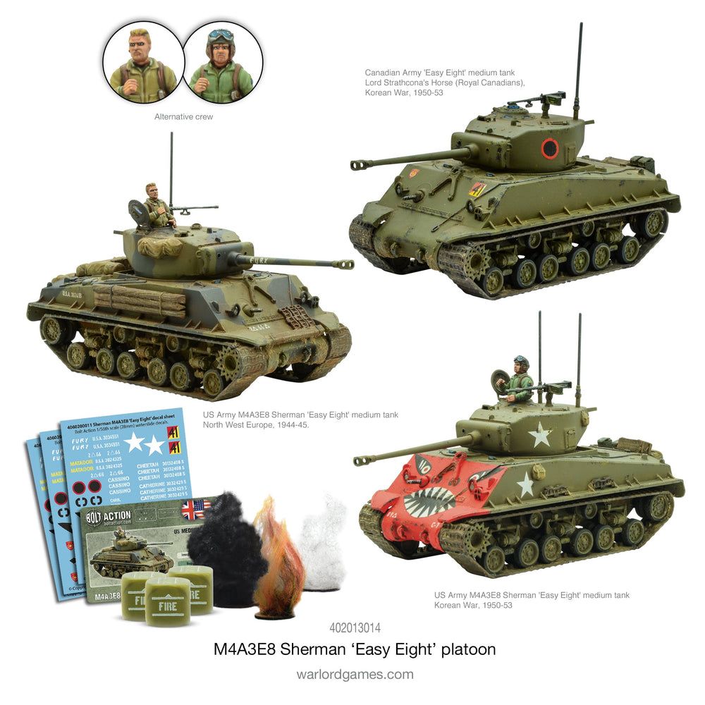 M4A3E8 SHERMAN EASY EIGHT PLATOON Warlord Games Bolt Action
