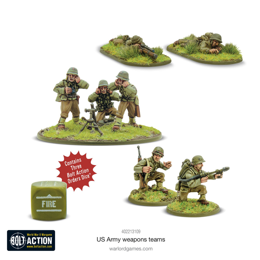 US ARMY WEAPONS TEAMS Warlord Games Bolt Action