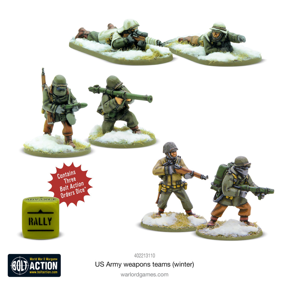 US ARMY (WINTER) WEAPONS TEAMS Warlord Games Bolt Action