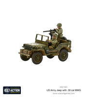 US ARMY JEEP WITH 30 CAL MMG Warlord Games Bolt Action