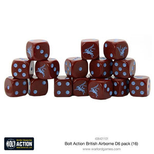 BRITAIN: AIRBORNE D6 DICE (16) Warlord Games Bolt Action