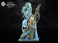 Earla, Queen of Shipwrecks : Undead of Misty Island  by Lost Kingdom Miniatures;  Resin 3D Print
