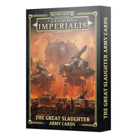 LEGIONS IMPERIALIS: THE GREAT SLAUGHTER ARMY CARDS GW Horus Heresy