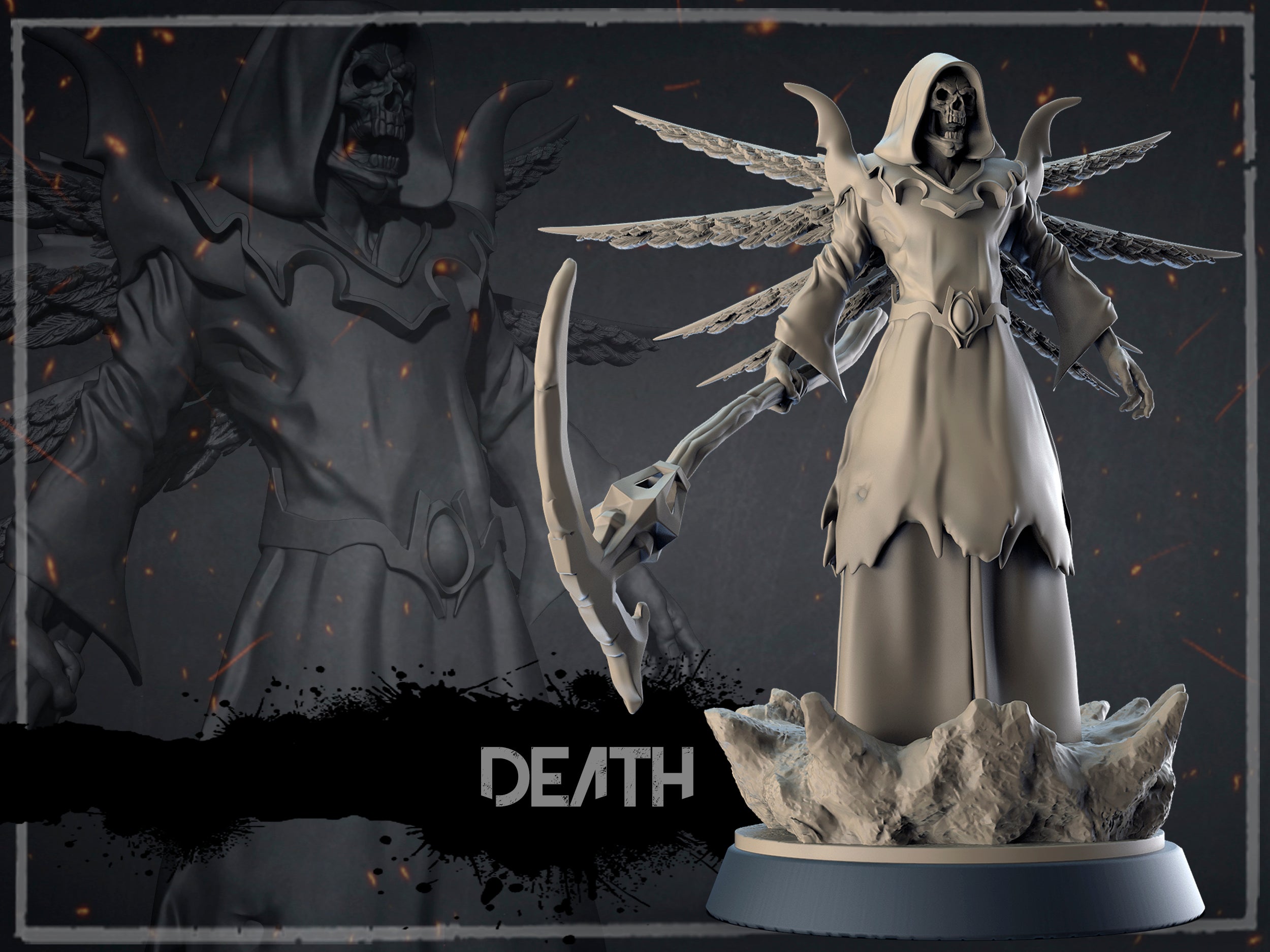 Nighthaunt Endless Spell Grim reaper Scythe | 3D Print Model