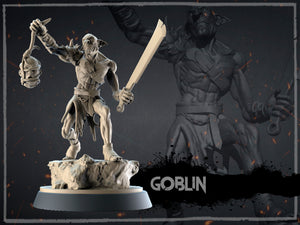 75MM Dark Fantasy Creatures: Goblin;  Resin 3D Print