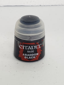 Base: ABADDON BLACK 12ML Citadel Paint Games Workshop