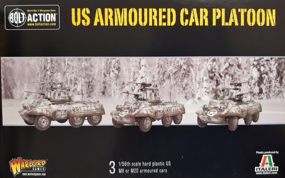 USA: ARMOURED CAR SQUADRON (3 M8/M20 GREYHOUND SCOUT CARS) WG Bolt Action