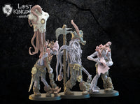 Undead Pirate Deep Sea Zombies Command Group: Undead of Misty Island  by Lost Kingdom Miniatures;  Resin 3D Print

