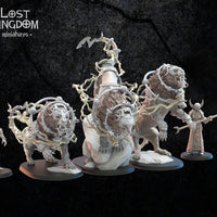 Raijus and Slavers: Lost Kingdom Miniatures Night Elves Resin 3D Print