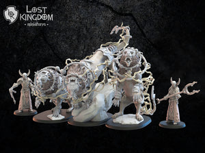 Night Elves Raijus and Slavers by Lost Kingdom Miniatures;  Resin 3D Print