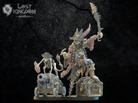 Undead Pirate Skeleton Captain "Saw Leg" & Mr. Boom: Undead of Misty Island  by Lost Kingdom Miniatures;  Resin 3D Print
