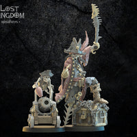 Undead Pirate Skeleton Captain "Saw Leg" & Mr. Boom: Undead of Misty Island  by Lost Kingdom Miniatures;  Resin 3D Print